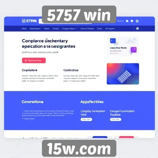 Análise da interface do usuário do site 5757 win